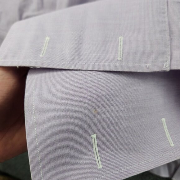 Brooks Brothers Purple Non-Iron Classic 15.5 35 Cotton Button Up Mens Shirt - Picture 14 of 16
